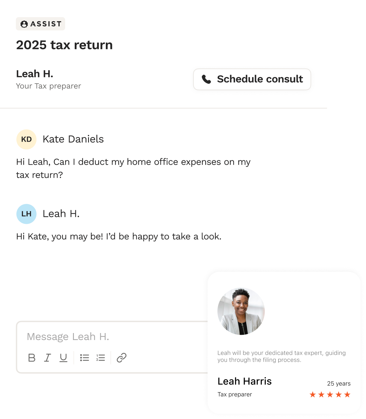Expert Messaging