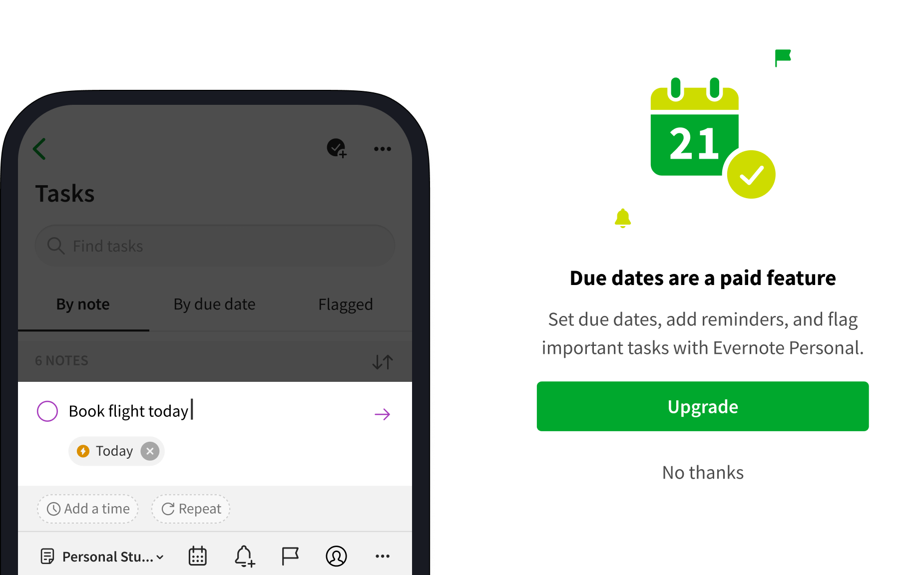 Due dates paywall