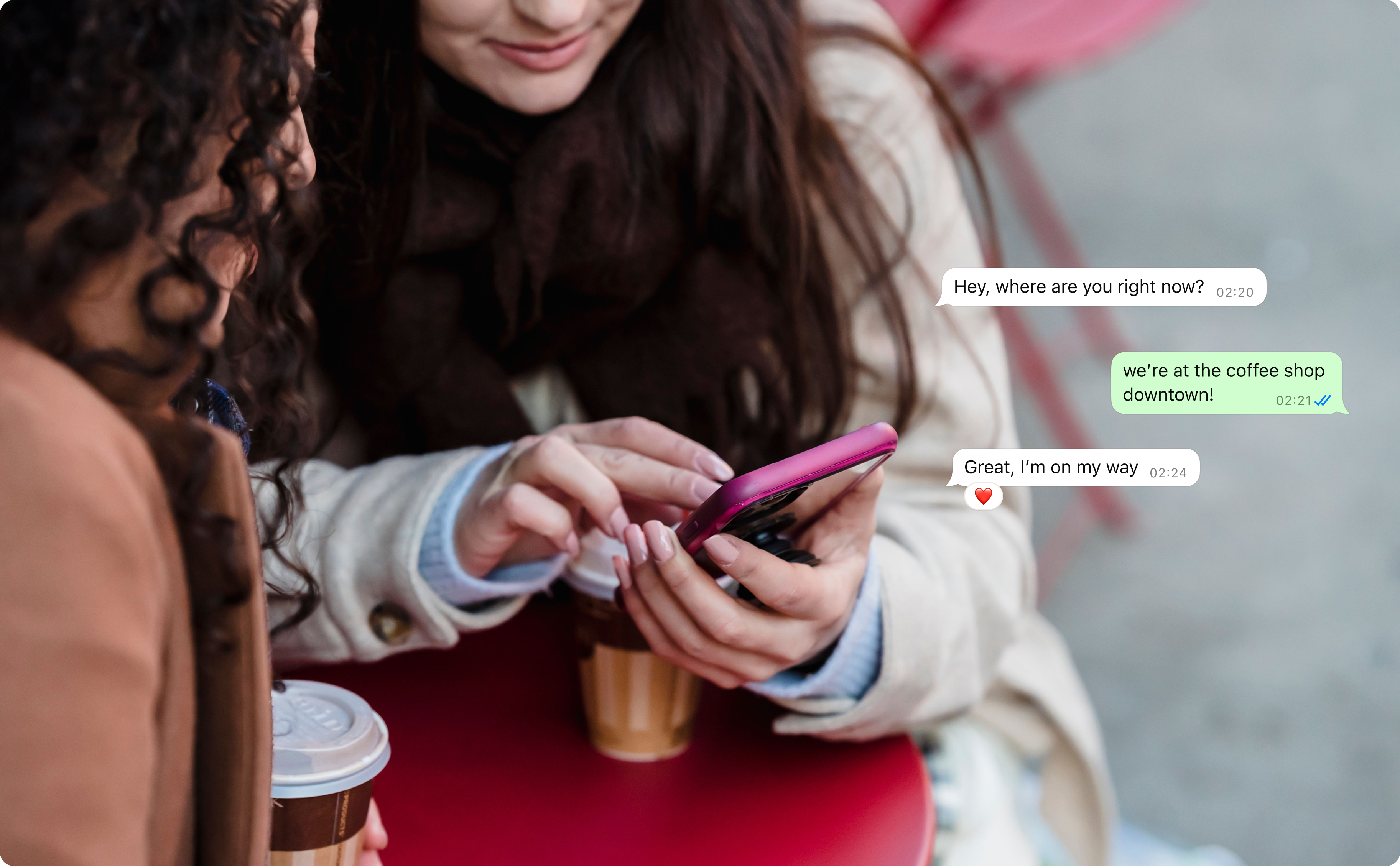 WhatsApp core messaging screens